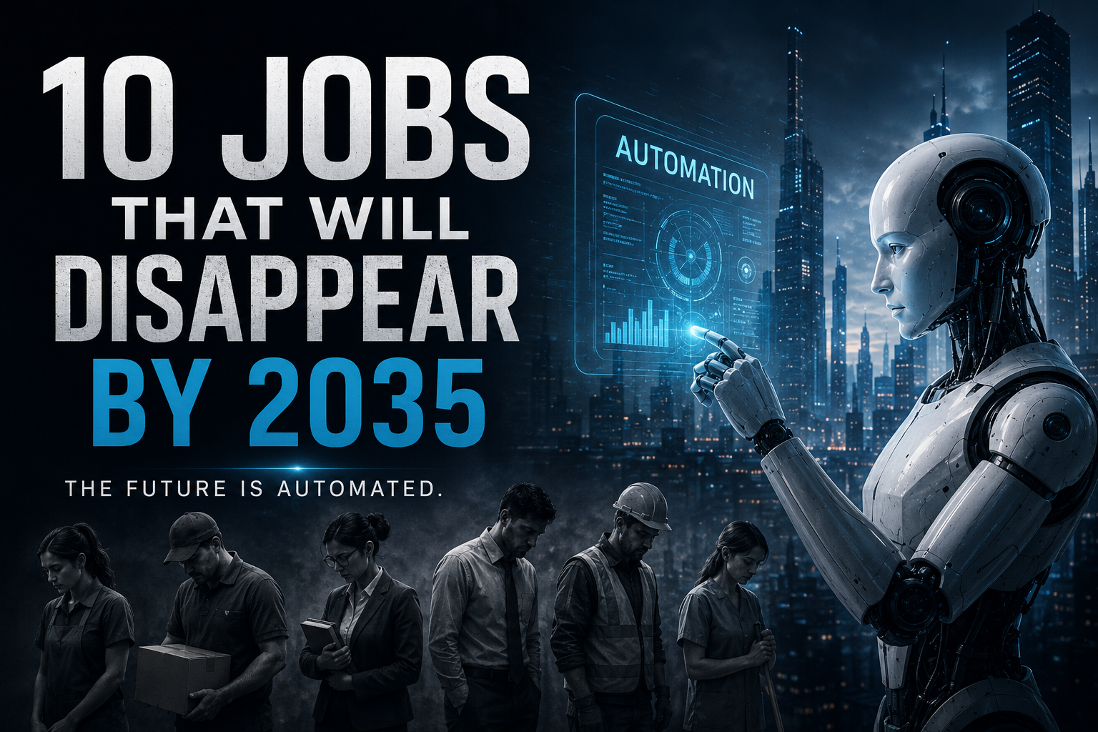 Jobs disappearing by 2035
