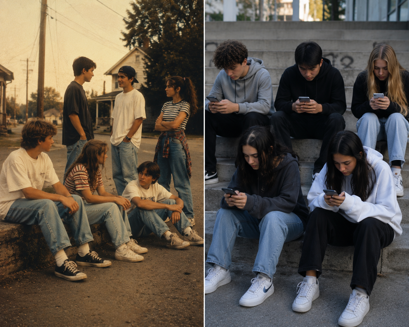 Teen life 1990s vs today